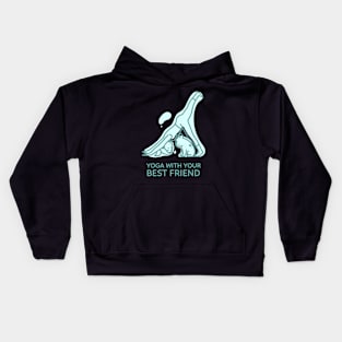 Yoga With Your Bestfriend Kids Hoodie